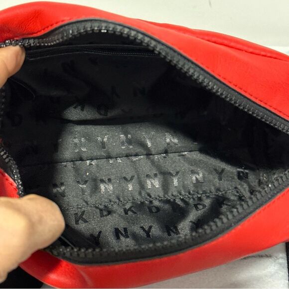 DKNY Red Belt Bag with Black Strap - Picture 14 of 15